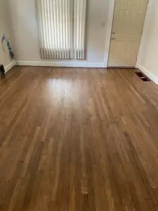 A clean and shinning wooden floor